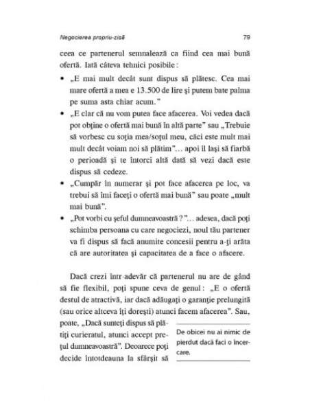Cum să obţii maximum în orice negociere. 