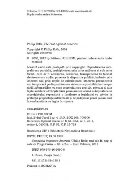 Complotul împotriva Americii