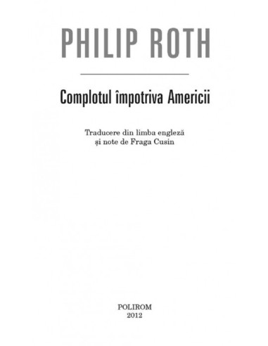 Complotul împotriva Americii Complotul împotriva Americii