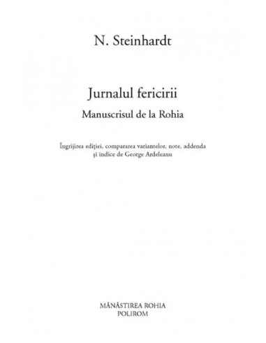 Jurnalul fericirii. Manuscrisul de la...