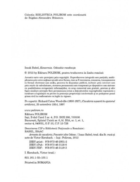 Armata de cavalerie. Povestiri din Odesa