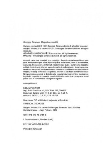 Maigret închiriază o cameră