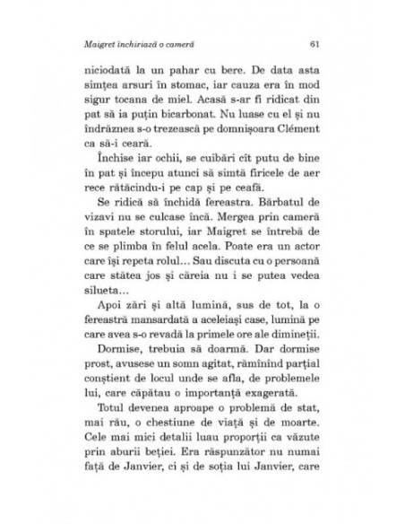 Maigret închiriază o cameră