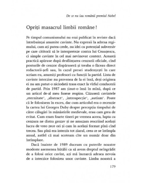 De ce nu iau românii premiul Nobel