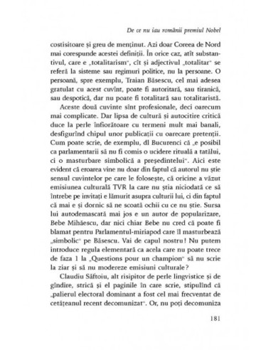 De ce nu iau românii premiul Nobel