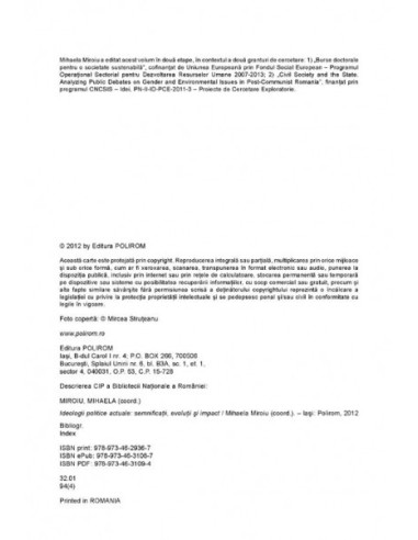 Ideologii politice actuale....