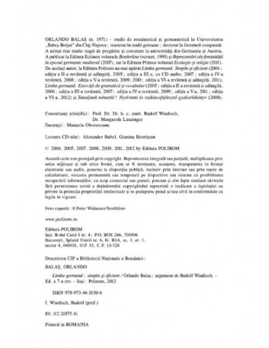 Limba germană. Simplu şi eficient Limba germană. Simplu şi eficient