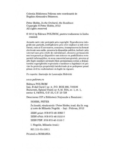 În livadă, rândunicile