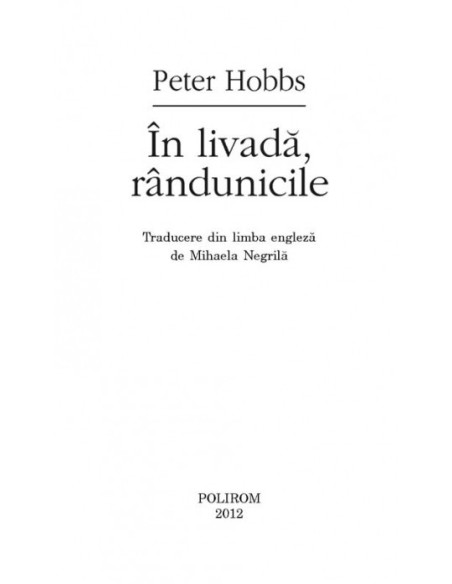 În livadă, rândunicile