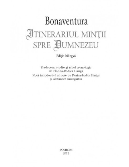 Itinerariul minţii spre Dumnezeu