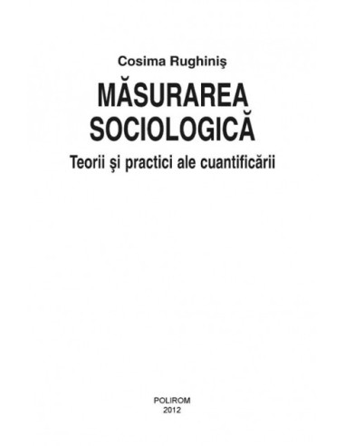Măsurarea sociologică: Teorii și... Măsurarea sociologică: Teorii și...