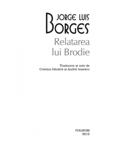 Relatarea lui Brodie (ediție de buzunar) Relatarea lui Brodie (ediție de buzunar)