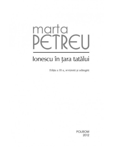 Ionescu în țara tatălui