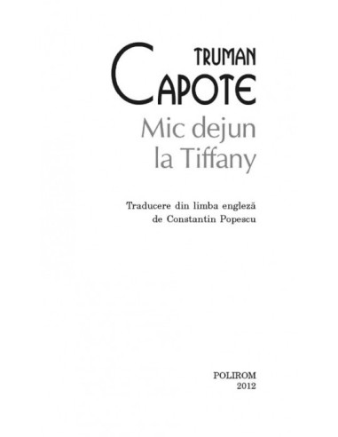 Mic dejun la Tiffany