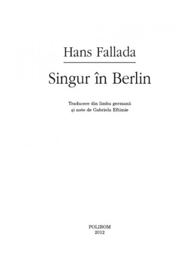 Singur în Berlin Singur în Berlin