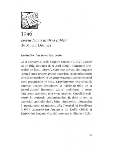 101 cărți românești de citit într-o viață