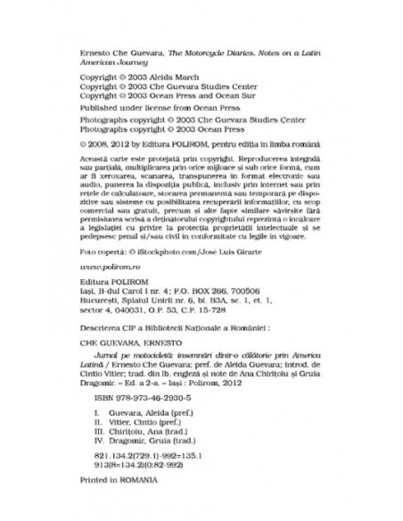 Jurnal pe motocicletă (ediţie de buzunar)