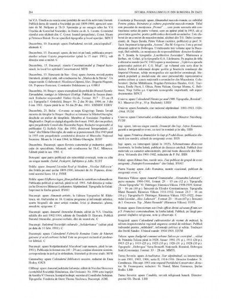 Istoria jurnalismului din România în date