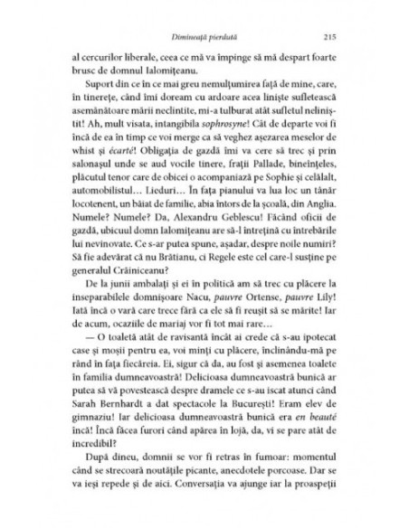 Dimineaţă pierdută