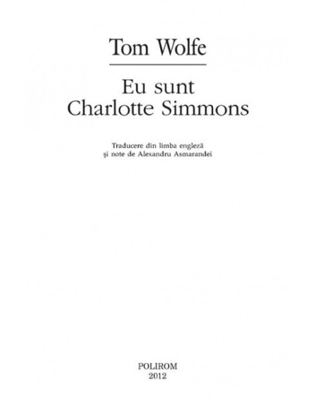 Eu sunt Charlotte Simmons