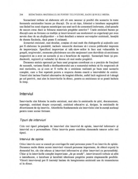 Redactarea materialelor pentru televiziune, radio și noile media