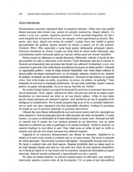 Redactarea materialelor pentru televiziune, radio și noile media