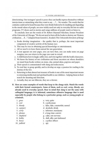 Challenges. Limba engleză. Exerciții de vocabular