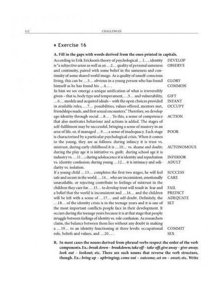 Challenges. Limba engleză. Exerciții de vocabular