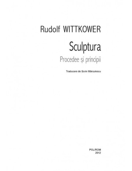 Sculptura. Procedee şi principii