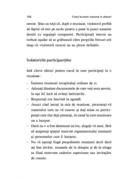 Codul bunelor maniere în afaceri