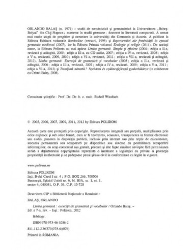 Limba germană. Exerciții de gramatică... Limba germană. Exerciții de gramatică...