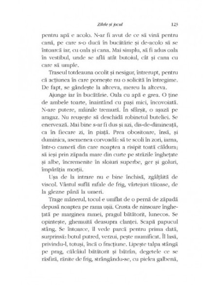 Zilele şi jocul