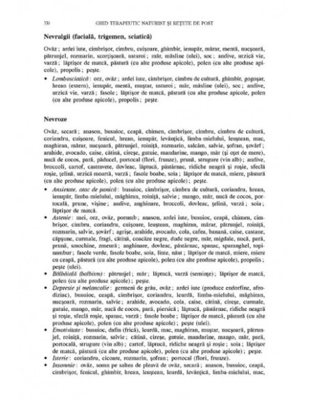 Ghid terapeutic naturist şi reţete de post