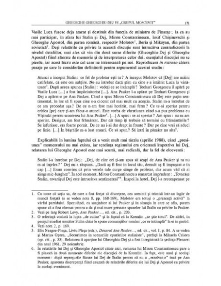 Spectrele lui Dej. Incursiuni în biografia și regimul unui dictator