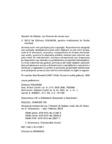 Femeia la treizeci de ani Femeia la treizeci de ani