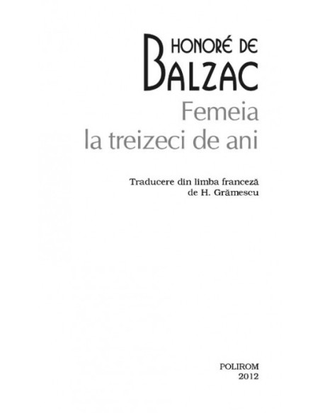 Femeia la treizeci de ani