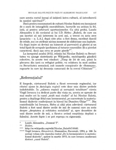 Cărturari, opozanţi si documente....