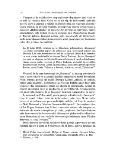 Cărturari, opozanţi si documente....