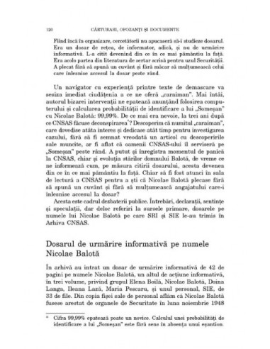 Cărturari, opozanţi si documente....