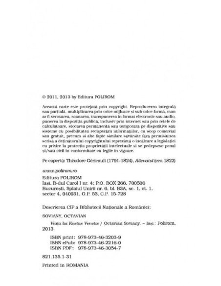 Viața lui Kostas Venetis (ediție de buzunar)