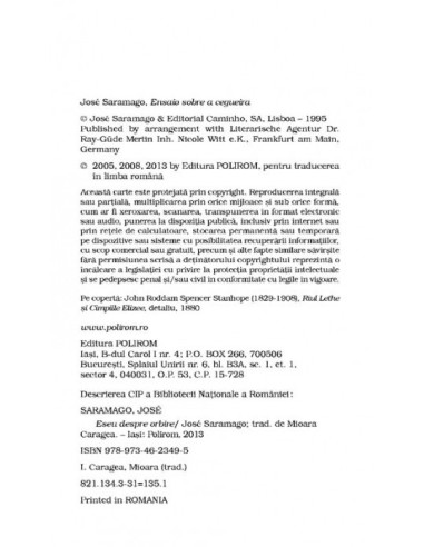 Eseu despre orbire Eseu despre orbire