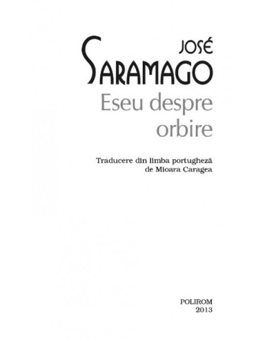 Eseu despre orbire Eseu despre orbire