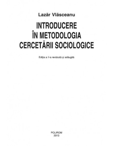 Introducere în metodologia cercetării... Introducere în metodologia cercetării...