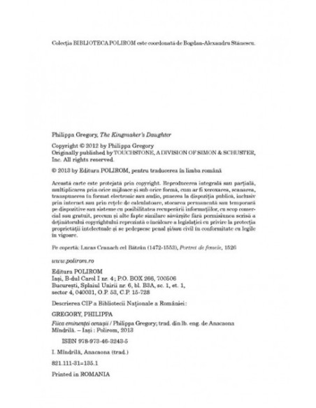 Fiica eminenţei cenuşii