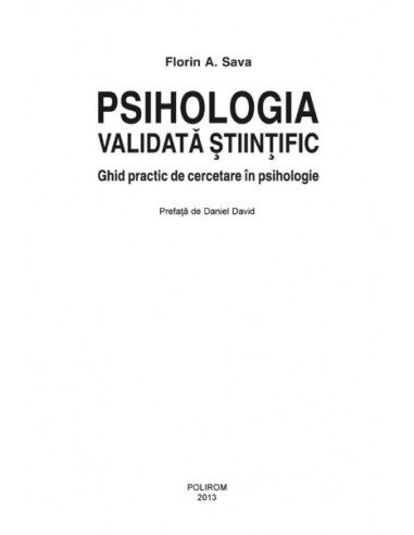 Psihologia validată științific. Ghid...
