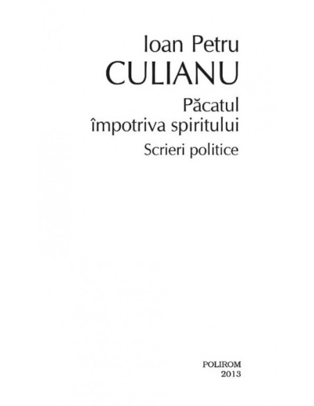 Păcatul împotriva spiritului