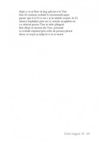 Partea din toate (Carte singură, VI)