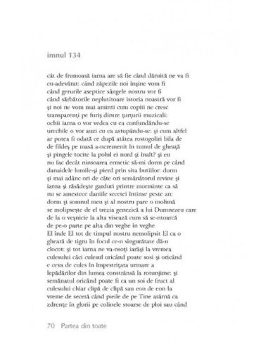 Partea din toate (Carte singură, VI)