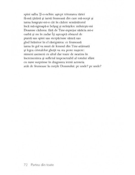 Partea din toate (Carte singură, VI)