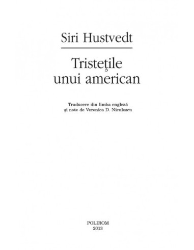 Tristeţile unui american Tristeţile unui american
